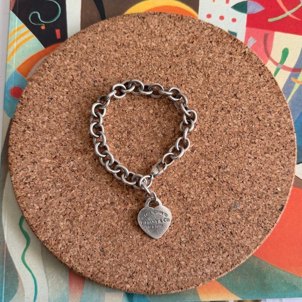 Tiffany & Co. Please Return To Heart Tag .925 Silver Bracelet